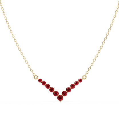 8.0 CTW Graduated Round Colorstone Statement Necklace