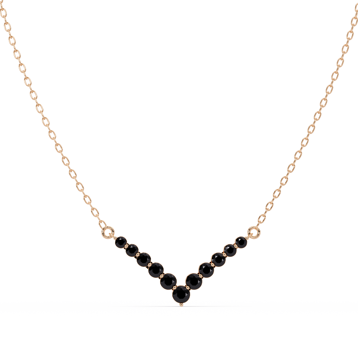 8.0 CTW Graduated Round Colorstone Statement Necklace