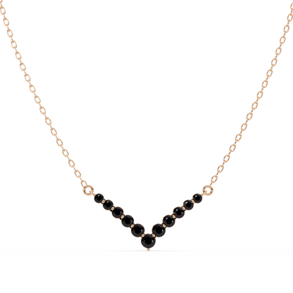 8.0 CTW Graduated Round Colorstone Statement Necklace