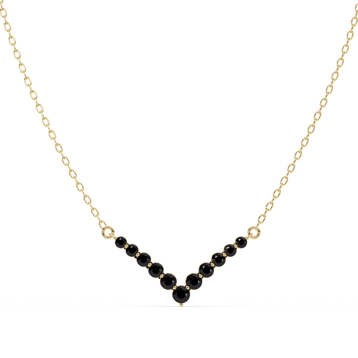 8.0 CTW Graduated Round Colorstone Statement Necklace