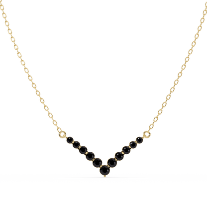8.0 CTW Graduated Round Colorstone Statement Necklace
