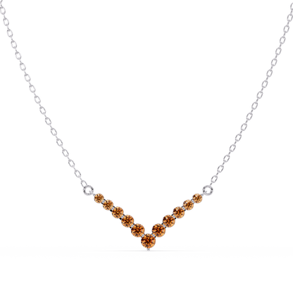 8.0 CTW Graduated Round Colorstone Statement Necklace