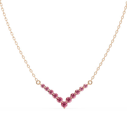 8.0 CTW Graduated Round Colorstone Statement Necklace