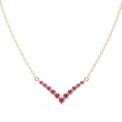 8.0 CTW Graduated Round Colorstone Statement Necklace