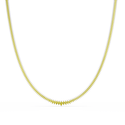 5.3 CTW Graduated Marquise-Cut Colorstone Tennis Necklace – CAD image 6228