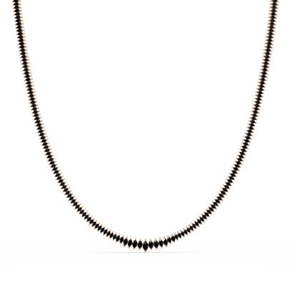 5.3 CTW Graduated Marquise-Cut Colorstone Tennis Necklace – CAD image 6236