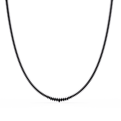 5.3 CTW Graduated Marquise-Cut Colorstone Tennis Necklace – CAD image 6237