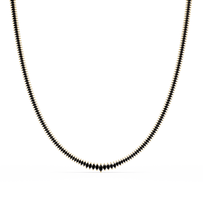 5.3 CTW Graduated Marquise-Cut Colorstone Tennis Necklace – CAD image 6238