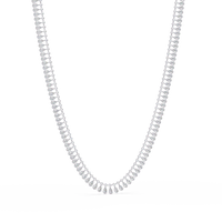 19.44 Carat Pear And Round Diamond Tennis Necklace In 14K Gold Lab Grown — product image 7