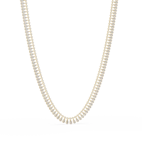 19.44 Carat Pear And Round Diamond Tennis Necklace In 14K Gold Lab Grown