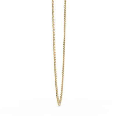 19.44 Carat Pear And Round Diamond Tennis Necklace In 14K Gold Lab Grown