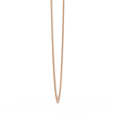 19.44 Carat Pear And Round Diamond Tennis Necklace In 14K Gold Lab Grown