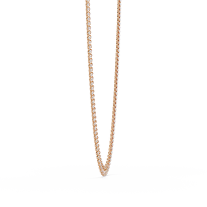19.44 Ct Pear and Round Diamond Tennis Necklace 14K Gold Lab Grown Diamonds