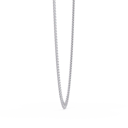 19.44 Ct Pear and Round Diamond Tennis Necklace 14K Gold Lab Grown Diamonds