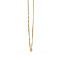 24 Ct Emerald Cut Lab Grown Diamond Tennis Necklace 14K Gold — product image 9