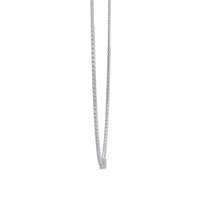24 Ct Emerald Cut Lab Grown Diamond Tennis Necklace 14K Gold — product image 6