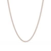 20.86 Ct Pear Diamond Tennis Necklace In 14K Gold Lab Grown Diamonds — product image 3