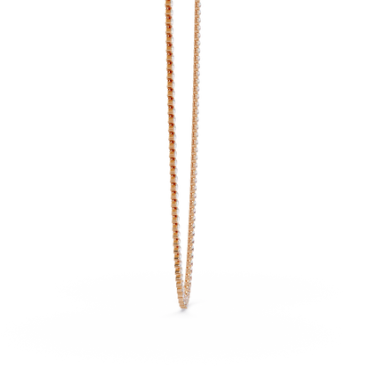 20.86 Ct Pear Diamond Tennis Necklace In 14K Gold Lab Grown Diamonds