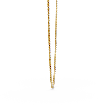 20.86 Ct Pear Diamond Tennis Necklace In 14K Gold Lab Grown Diamonds