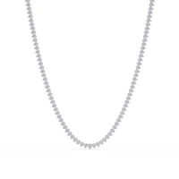 20.86 Ct Pear Diamond Tennis Necklace In 14K Gold Lab Grown Diamonds — product image 7