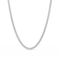 15.98 Ct Marquise Diamond Tennis Necklace 14K Gold Lab Grown