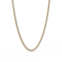 15.98 Ct Marquise Diamond Tennis Necklace 14K Gold Lab Grown — product image 7