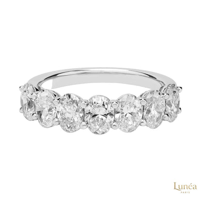Oval Cut Lab Diamond Eternity Ring
