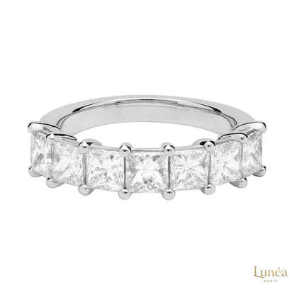 Princess Cut Lab Diamond Eternity Band