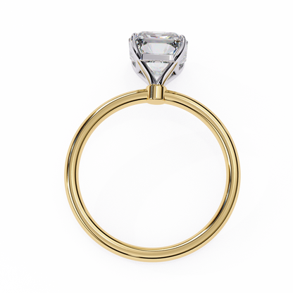 3.03 CT Radiant-Cut Lab-Grown Diamond Solitaire Engagement Ring in 14K Gold