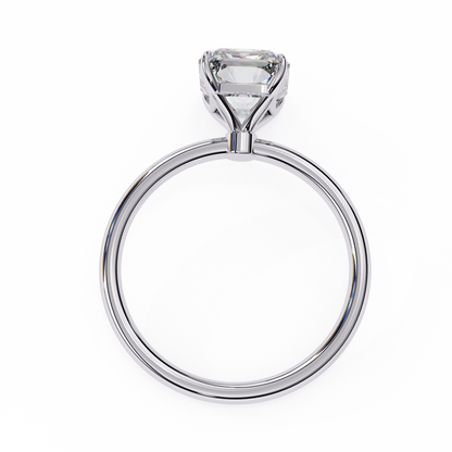 3.03 CT Radiant-Cut Lab-Grown Diamond Solitaire Engagement Ring in 14K Gold