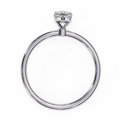 1.00 CT Marquise-Cut Lab-Grown Diamond Solitaire Engagement Ring in 14K Gold