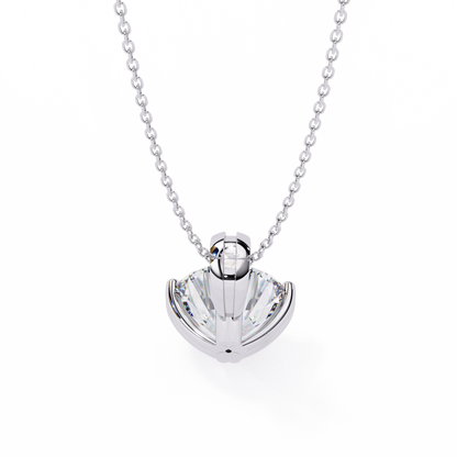 2.00 CT Round Lab-Grown Diamond Double-Prong Solitaire Pendant Necklace in 14K Gold & Platinum