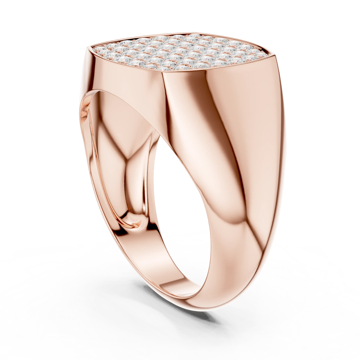 Diamond Signet Ring for Men