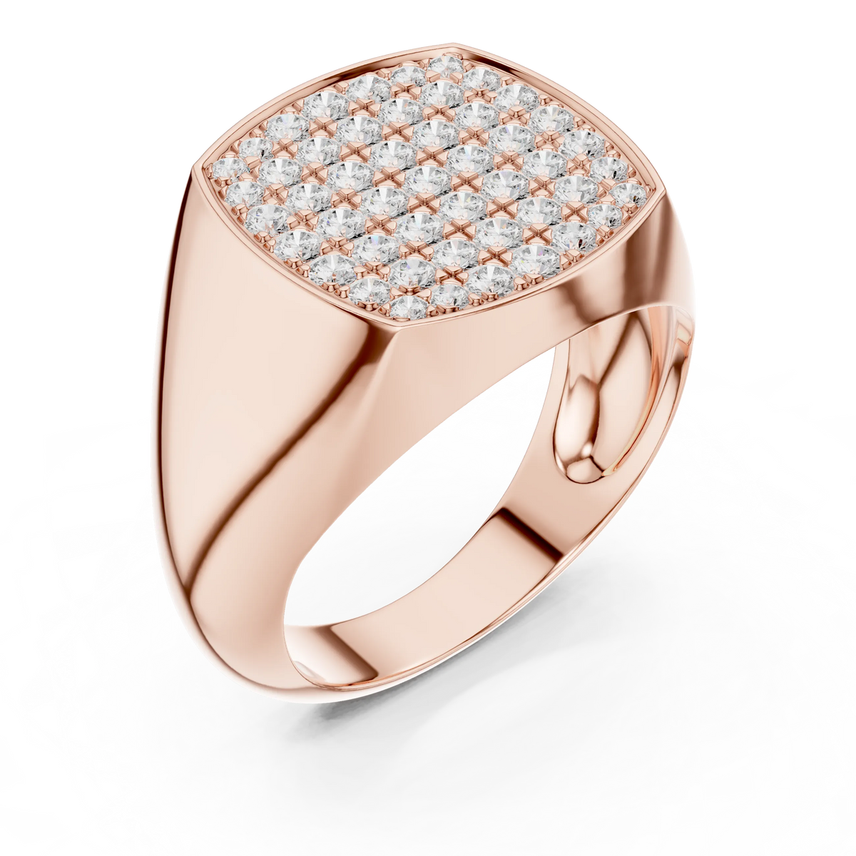 Diamond Signet Ring for Men