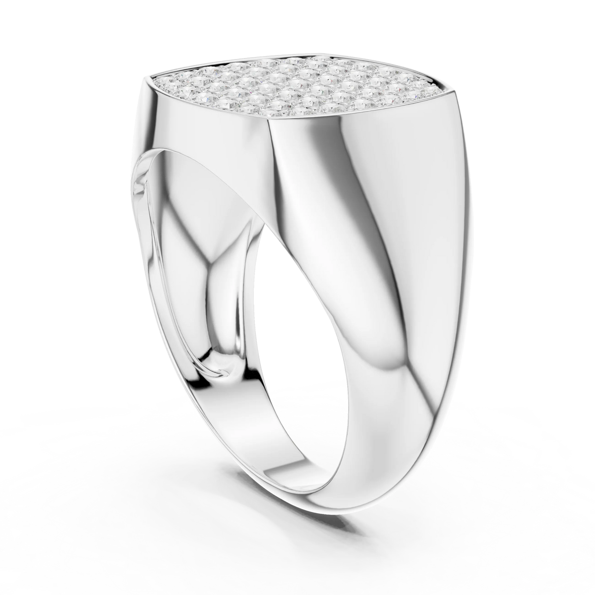 Diamond Signet Ring for Men