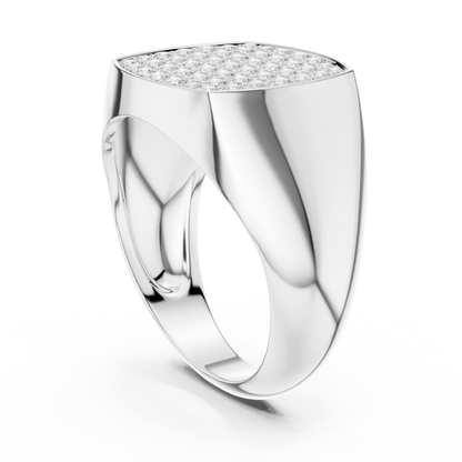 Diamond Signet Ring for Men