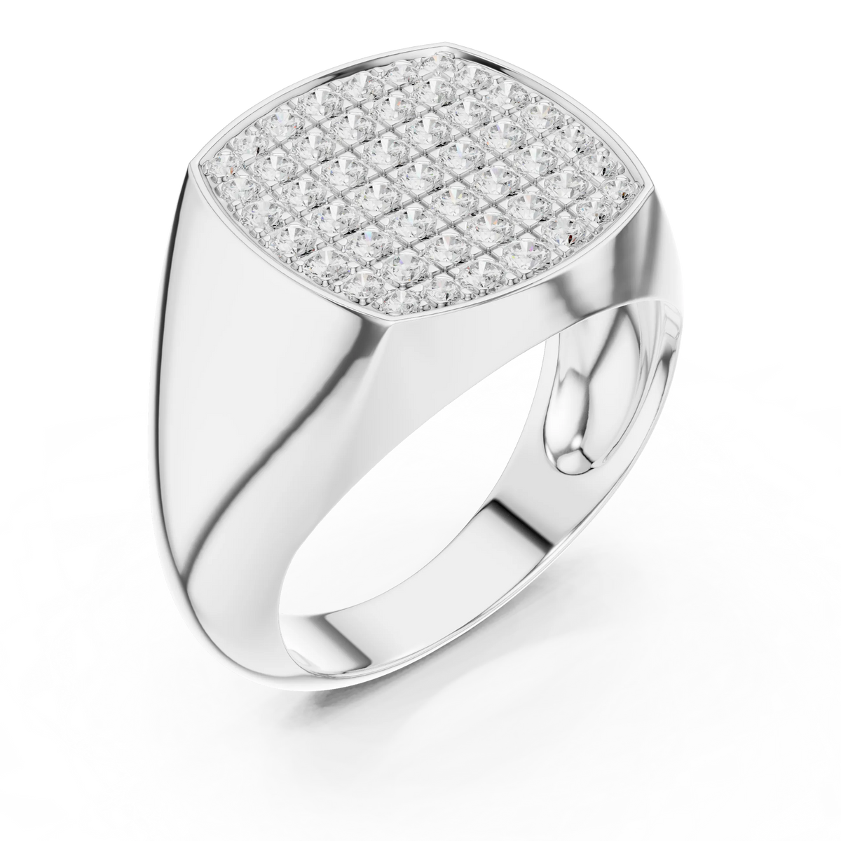 Diamond Signet Ring for Men