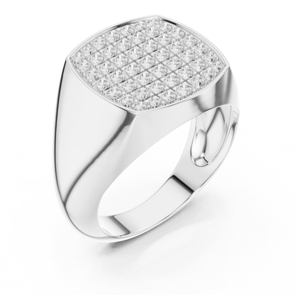 Diamond Signet Ring for Men