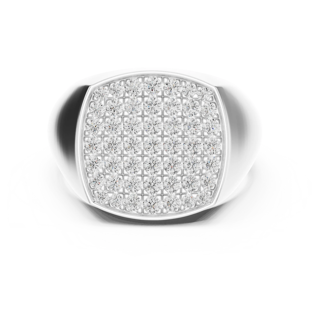 Diamond Signet Ring for Men