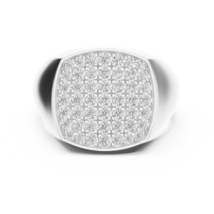 Diamond Signet Ring for Men