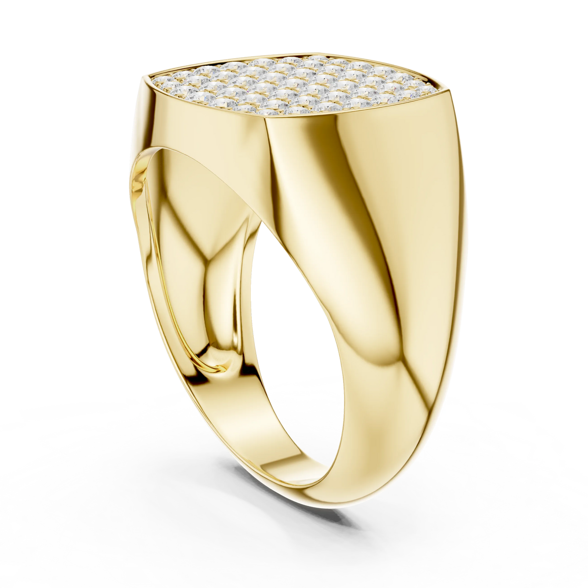 Diamond Signet Ring for Men
