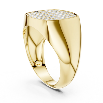 Diamond Signet Ring for Men