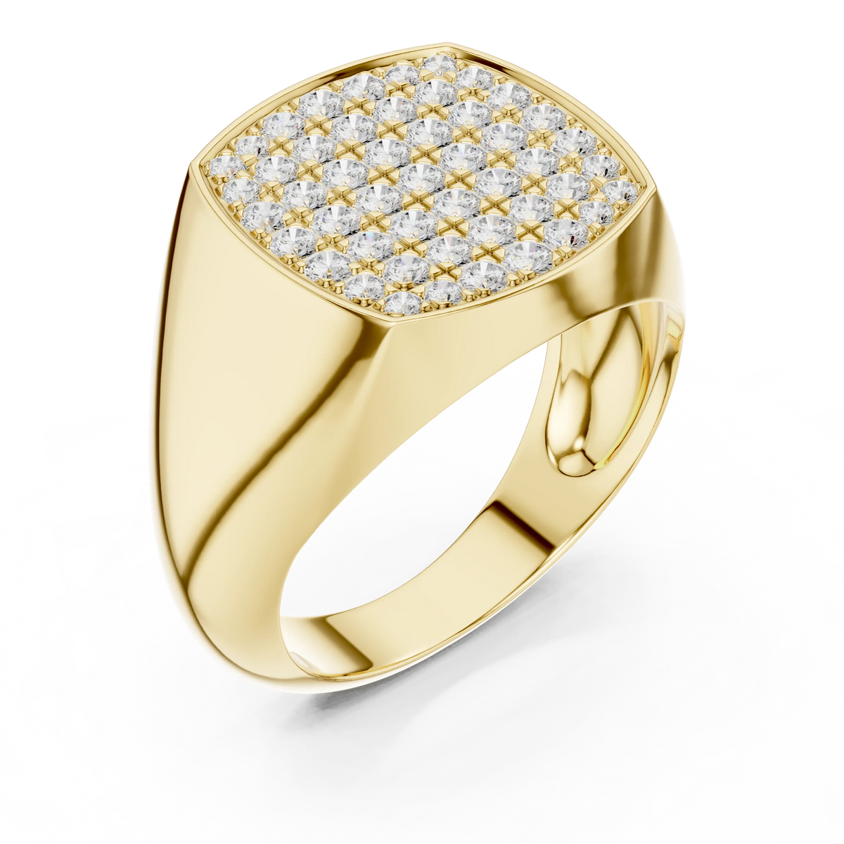 Diamond Signet Ring for Men