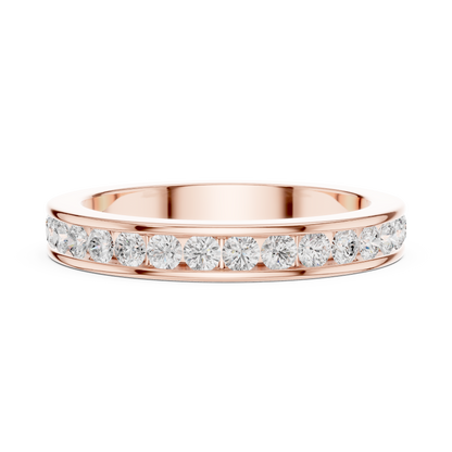 1.08 CTW Round Lab-Grown Diamond Channel-Set Men’s Band in 14K Gold