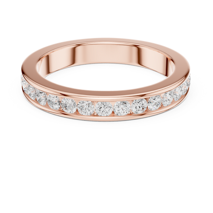 1.08 CTW Round Lab-Grown Diamond Channel-Set Men’s Band in 14K Gold
