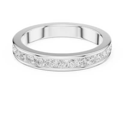 1.08 CTW Round Lab-Grown Diamond Channel-Set Men’s Band in 14K Gold