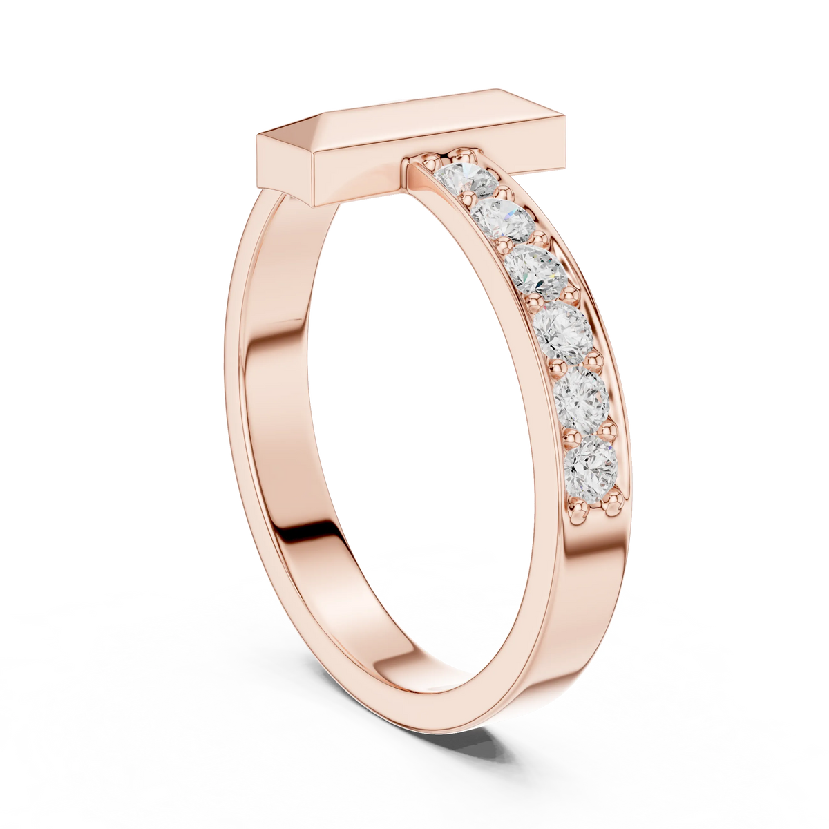 Men's T-Bar Diamond Ring