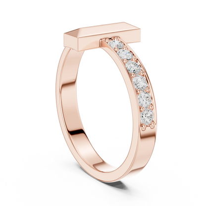 Men's T-Bar Diamond Ring