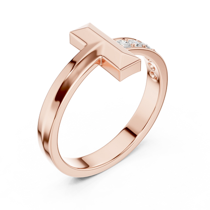 Men's T-Bar Diamond Ring