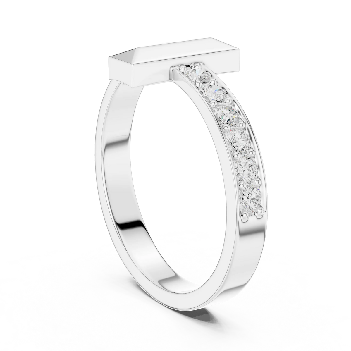 Men's T-Bar Diamond Ring